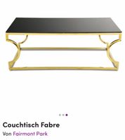 Schwarzer Glas Couch Tisch mit goldenen Beinen Frankfurt am Main - Dornbusch Vorschau
