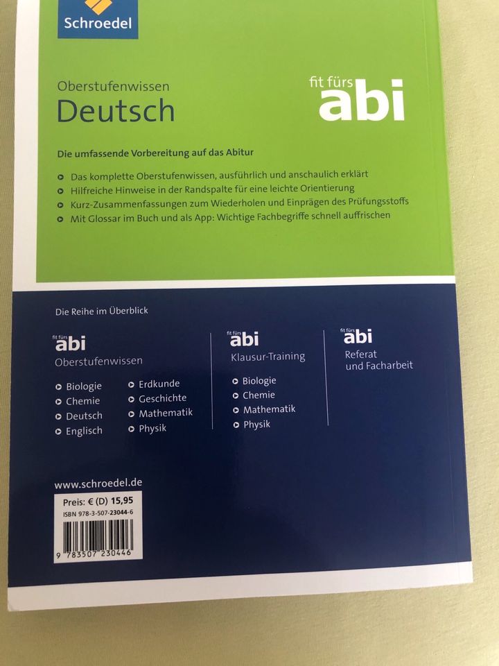 Fit fürs Abi Oberstufenwissen Deutsch Schroedel Verlag in Dortmund