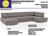 Sofa Couch Wohnlandschaft U Form Alcantara in grau Nordrhein-Westfalen - Mettingen Vorschau