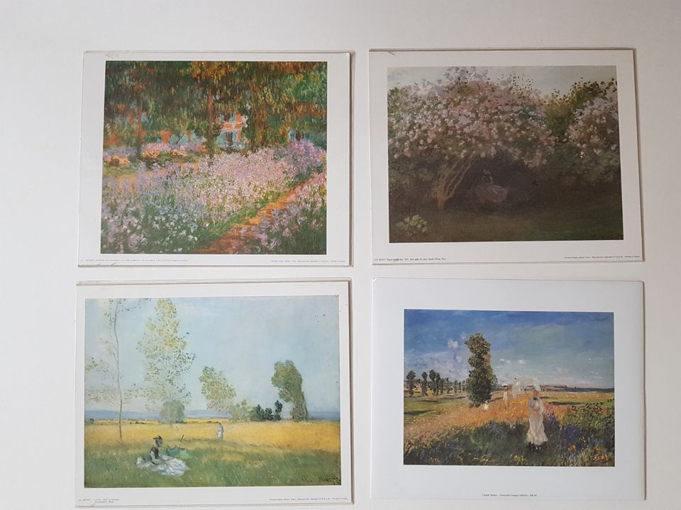45 Kunstdrucke 30x24cm, Monet, Macke, van Gogh, Renoir, Klee..... in Schönau
