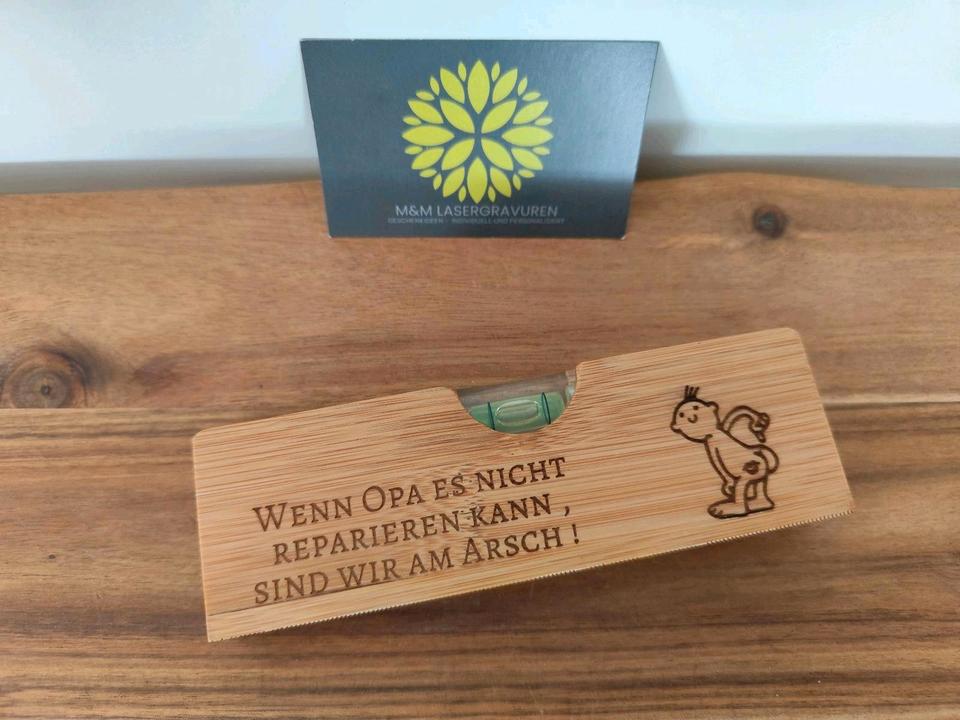 Wasserwaage, Flaschenöffner, Geschenk,personalisiert, Hochzeit in Papenburg