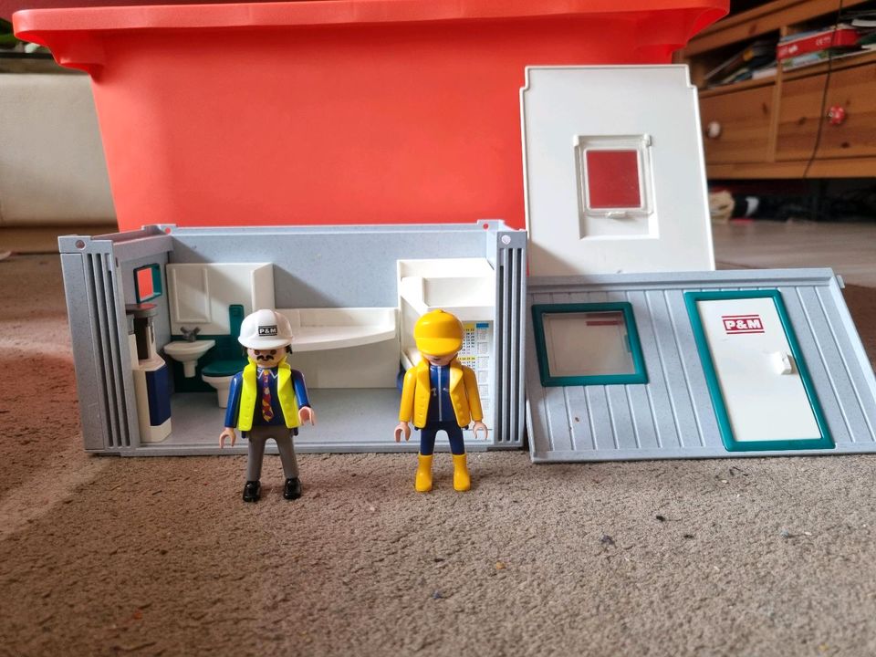 Playmobil 3260 Baucontainer Baustelle Advent Weihnachten in Altenberg Sachs