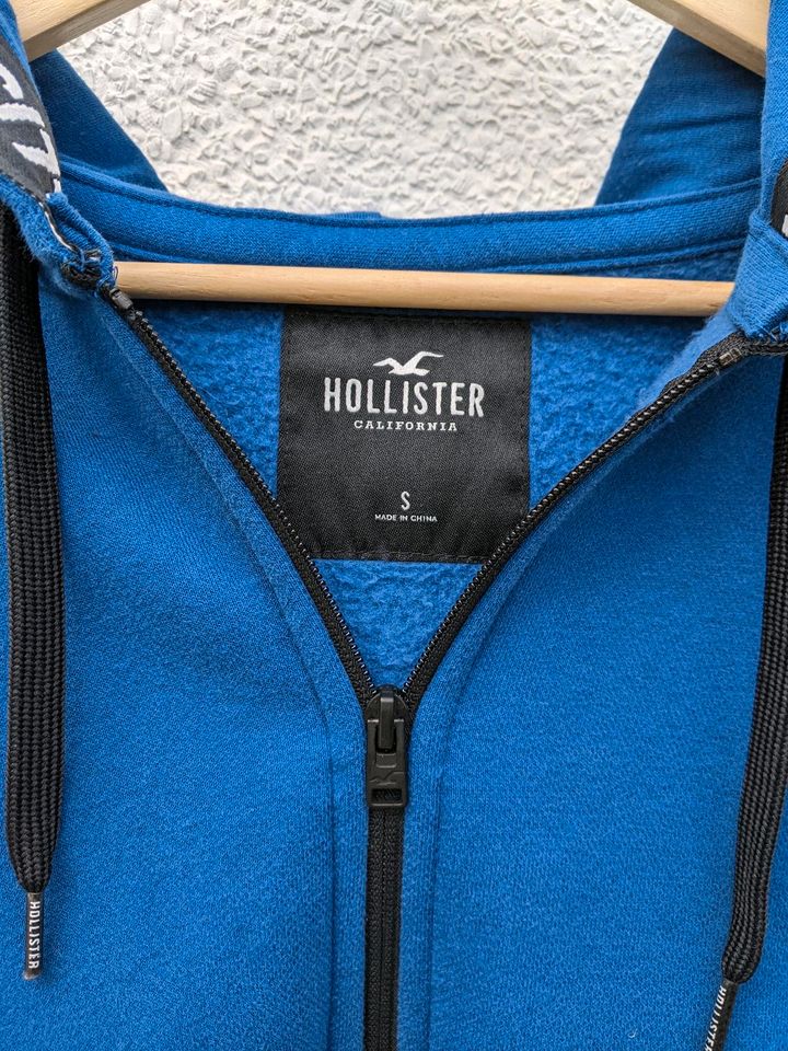 Hollister Hoody Kapuzenpulli Sweatjacke Herren Gr. S blau,wie neu in Hamburg