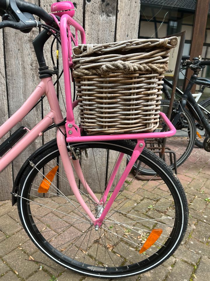 Damenrad rosa / pink 28 Zoll mit Korb Cityrad Hollandrad in Vettweiß