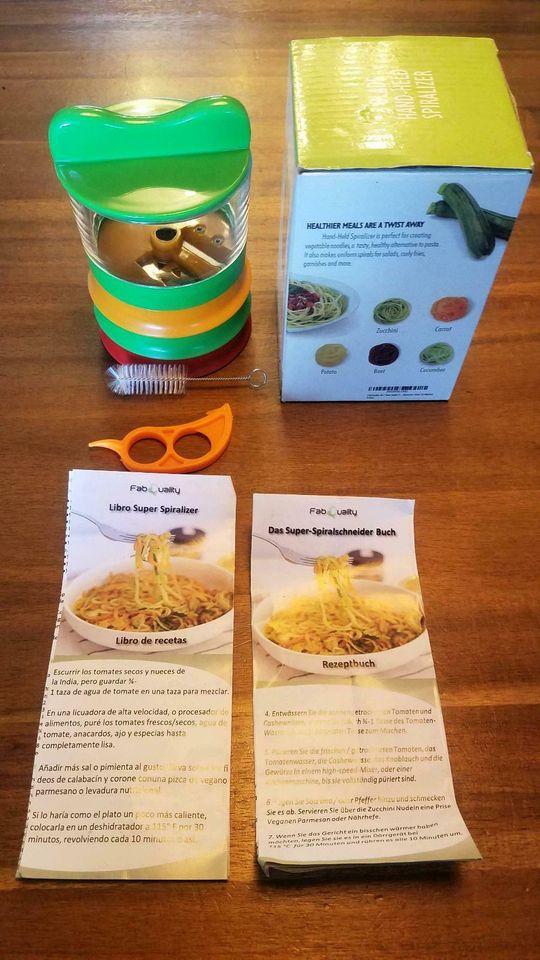 Spiralizer, Spaghetti, Fettuccine, Ribbon Cut, NEU in Otzberg