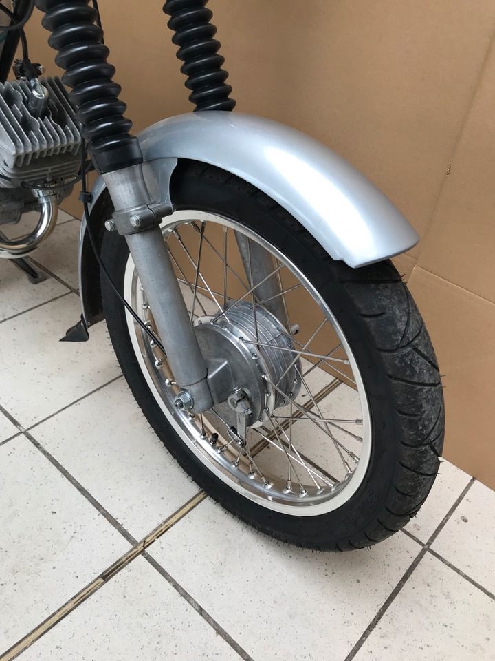 Simson S51 Enduro 4 Gang Silber VAPE 60km/h Papiere Versand ZT * in Calbe (Saale)