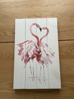 Flamingo Wandbild auf Holz Niedersachsen - Wolfsburg Vorschau