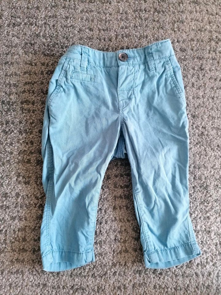 Hose Chinohose Größe 68 Blau Hellblau Sommer in Berlin