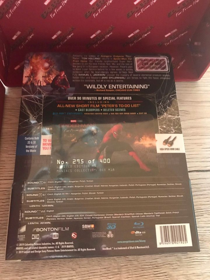 Spider-Man Far From Home Filmarena Fullslip Steelbook Lenticular in Stadlern