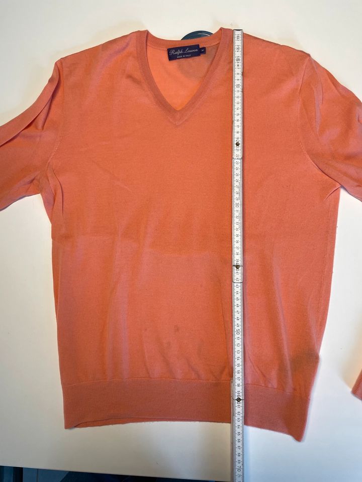 Polo Ralph Lauren Purple Label Kaschmir V-Pullover Orange Gr. M in Rosenheim