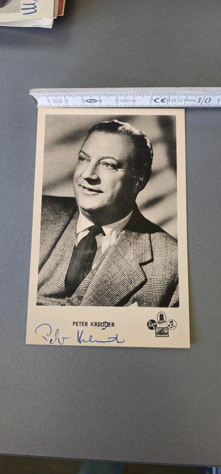 Peter Kreuder Autogrammkarte signiert original in Königswinter