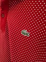 Lacoste gepunktetes rotes Polohemd Größe L Hessen - Petersberg Vorschau
