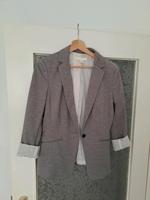 Schöner H&M Blazer Damen Business Work grau weiß 40 L Mitte - Wedding Vorschau
