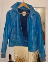 Diesel Lederjacke Bikerjacke Echtleder blau mit Bündchen Bayern - Landshut Vorschau
