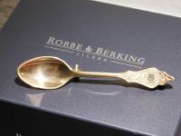 ☾♔ Robbe & Berking 925 Silber Brosche vergoldet Mini Löffel Schleswig-Holstein - Handewitt Vorschau