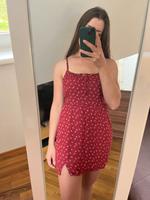 Rotes Sommerkleid mit weißem Blumenmuster Hollister Bayern - Pocking Vorschau