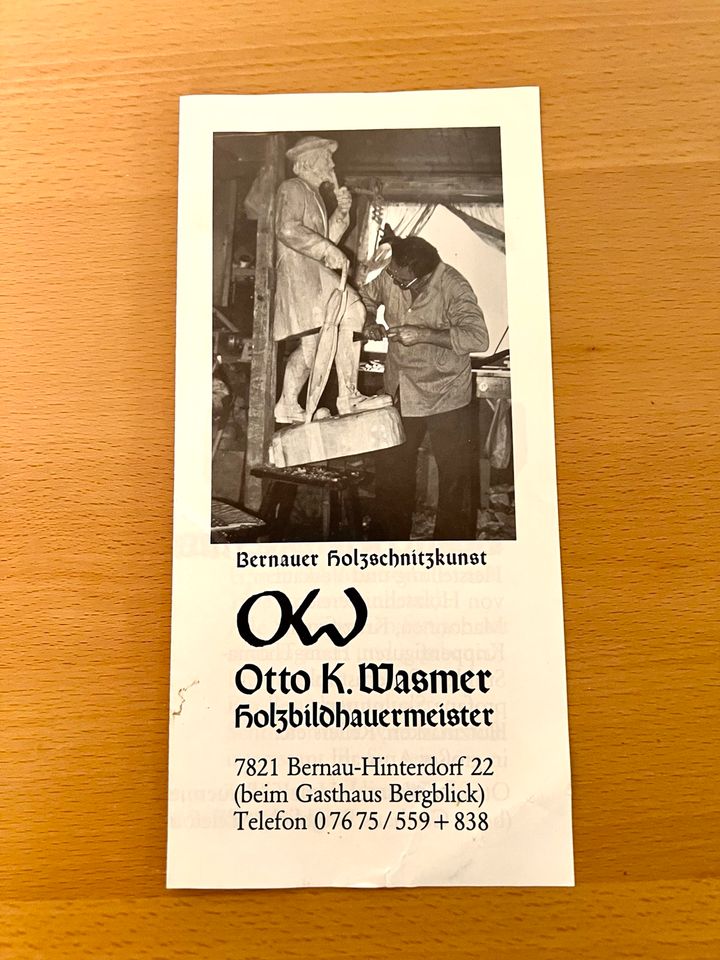 Otto K. Wasmer Holz geschnitzt 3D Bild Rehe im Wald 101 x 45,5cm in Pulheim