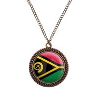 Vanuatu Kette - Bronze Vintage Halskette mit Flagge Fahne Länder Hessen - Trendelburg Vorschau