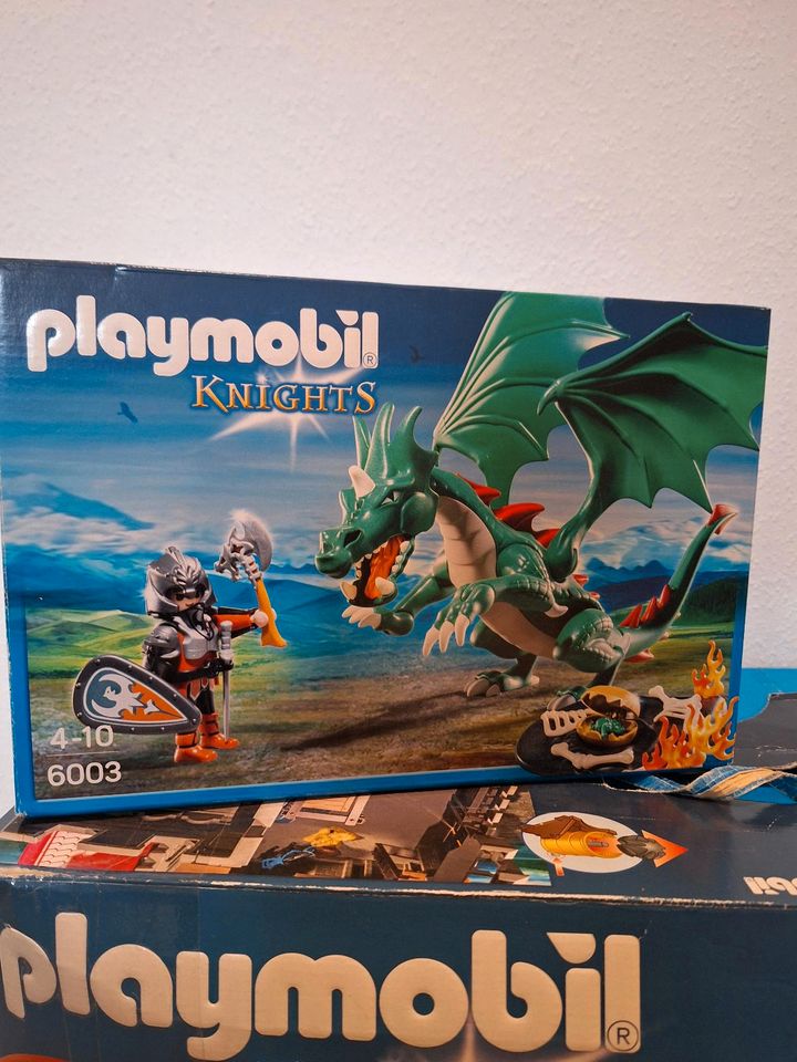 Playmobil Ritterburg 6000 Set mit 6003 Burgdrache , 6042 Gespenst in Binnen