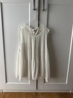 Zara Bluse Top Plissee in weiß mit Spitze in Gr. M-L Hessen - Hanau Vorschau