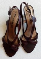 TAMARIS Sandalen Gr. 37 Leder braun Riemchen Baden-Württemberg - Oppenweiler Vorschau