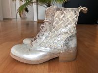 NEU Felmini Stiefeletten - 36 echtes Leder creme Boots Schnürer Hessen - Rödermark Vorschau