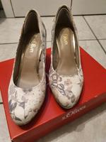 Damen Pumps von s.Oliver beige mit Blumen Gr. 38 Niedersachsen - Stelle Vorschau