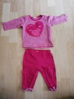 Benetton Outfit Set Shirt langarm mit Hose pink Gr. 62 Baby Mädch Hessen - Ranstadt Vorschau