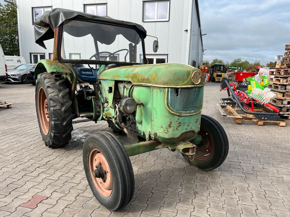 Deutz D40.2 Traktor Schlepper Kabine Verdeck in Osterweddingen