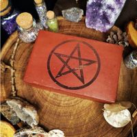 Holzbox Pentagramm Hexe/Witch/Schmuckbox/ Tarotkartenbox 17€* Rheinland-Pfalz - Hilst Vorschau