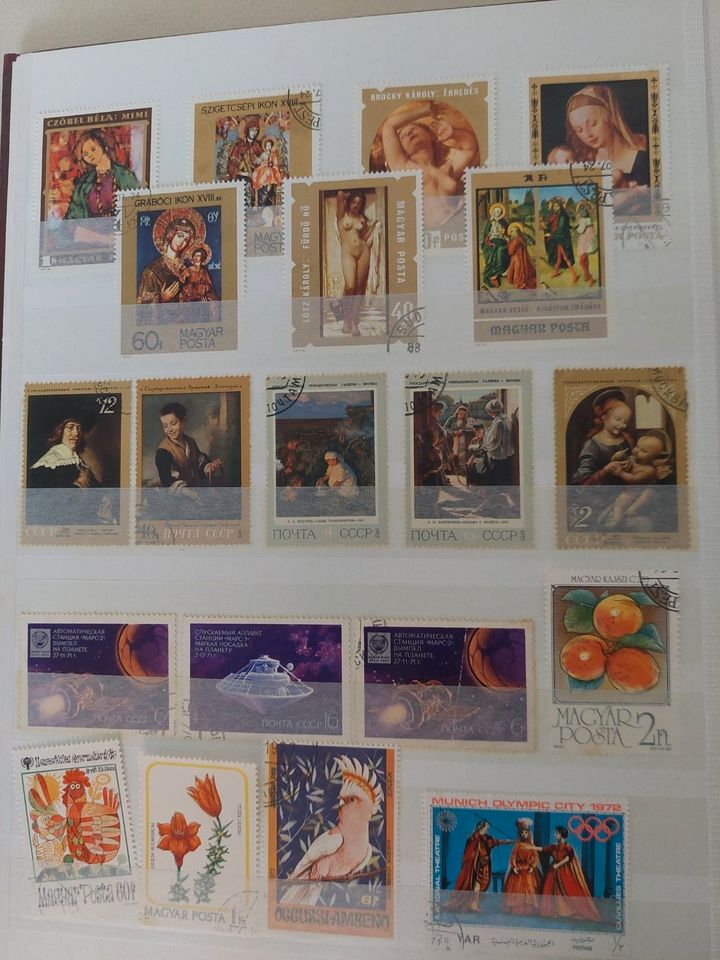 Briefmarken mit Album in Am Großen Bruch