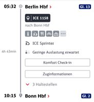 ICE Ticket Berlin - Köln/ Bonn am 21.05. Brandenburg - Teltow Vorschau