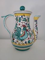 Deruta Keramik Italien grüner Hahn Kaffeekanne Kanne Nordrhein-Westfalen - Wilnsdorf Vorschau
