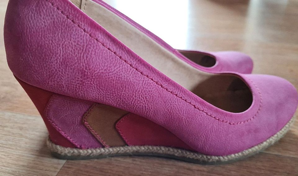 Graceland Pumps pink Größe 38 Keilabsatz in Kirchberg (Hunsrück)