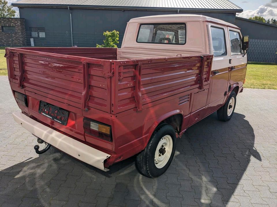 VW T3 Doka Bj 1983 / 1.6D / Oldtimer, VW T3 Doppelkabine-Pritsche in Lengerich