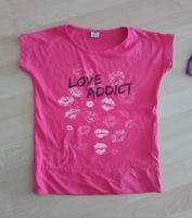 T-Shirt pink mit Aufdruck, Gr. 128 Bayern - Perkam Vorschau