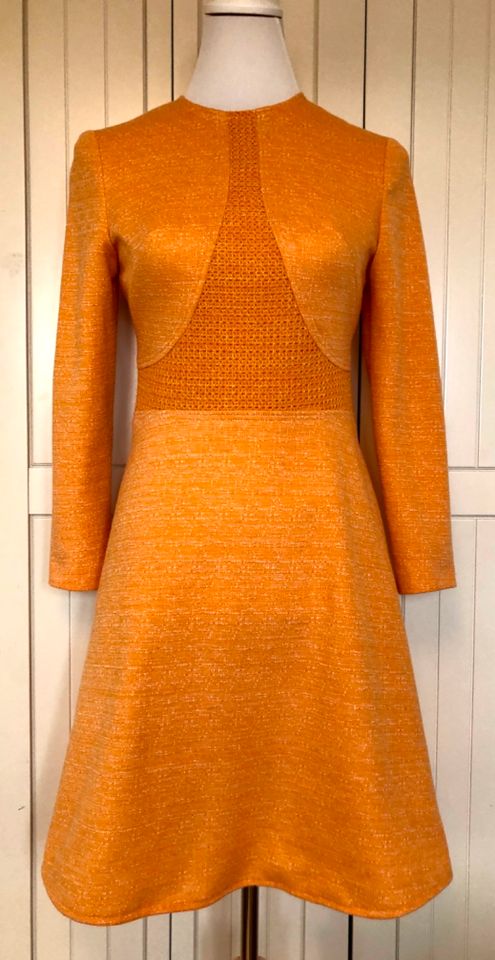 Vintage 70-er Jerseykleid Lapidus of Sweden orange in Heidelberg