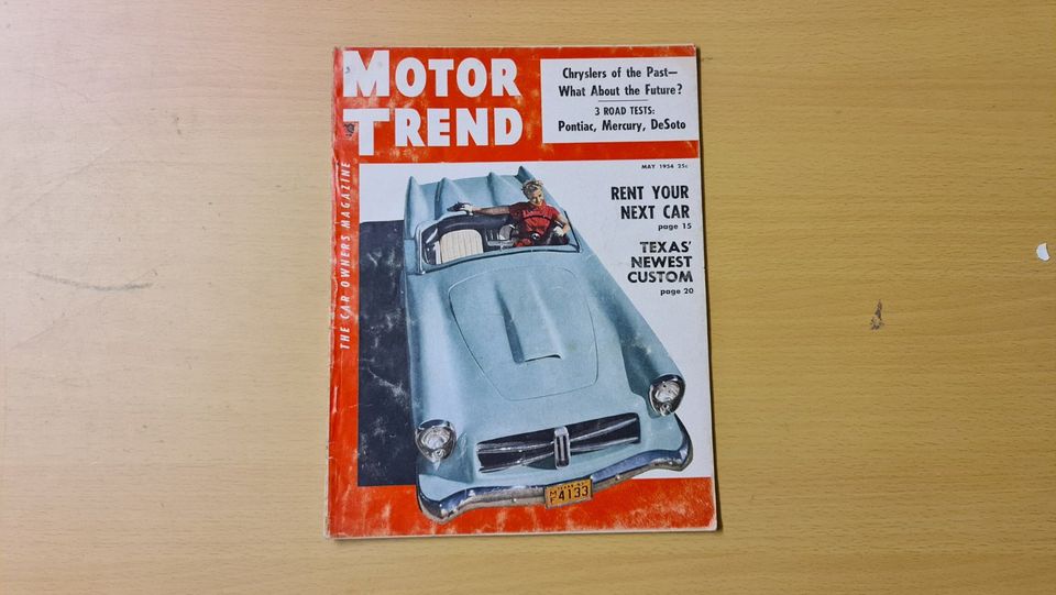 Motor Trend Magazin Mai 1954 / Pontiac, Mercury, DeSoto, Triumph in Besigheim