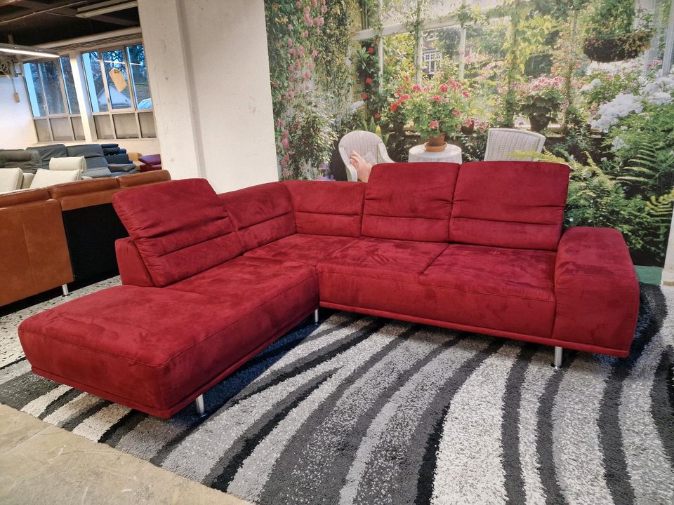 Sit&more Ecksofa mit Polsterhocker Mariola N2464 von OTTO, Federkern, Sitztiefenverstellung,  Luxus-Microfaser ALTARA NUBUCK®. OTTO Polstermöbel bis zu -80% der Uvp bei Iserlohn. in Hagen