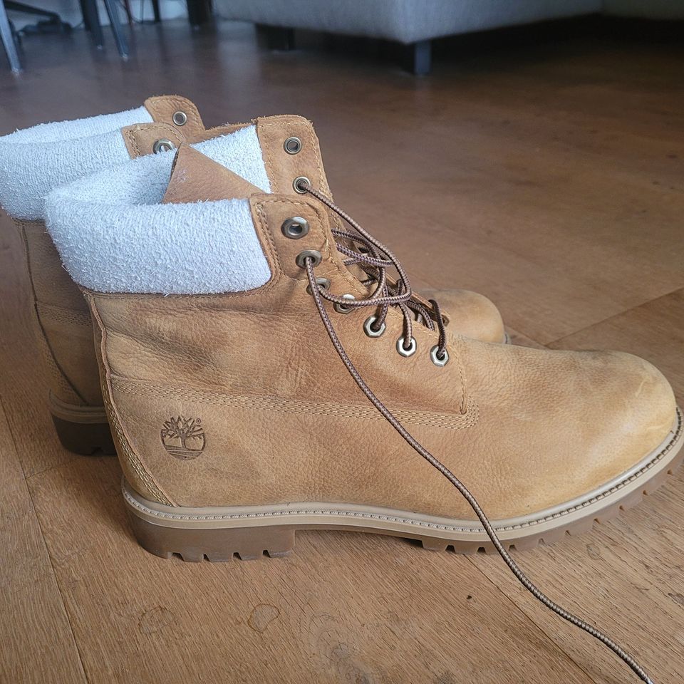 TIMBERLAND Heritage Boots 6-Inch, wasserdicht, beige, Gr. 47,5 in Hamburg