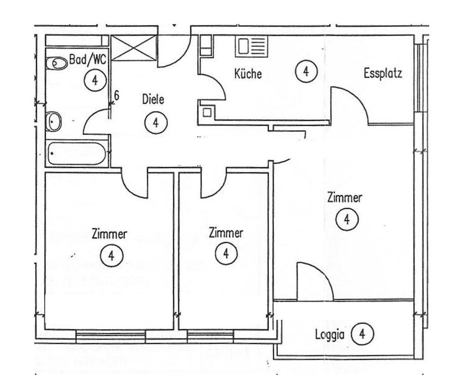 Kapitalanlage oder Selbstbezug: seniorengerechte 3 ZKB in Frankfurt Oberrad mit Balkon und Aufzug in Frankfurt am Main