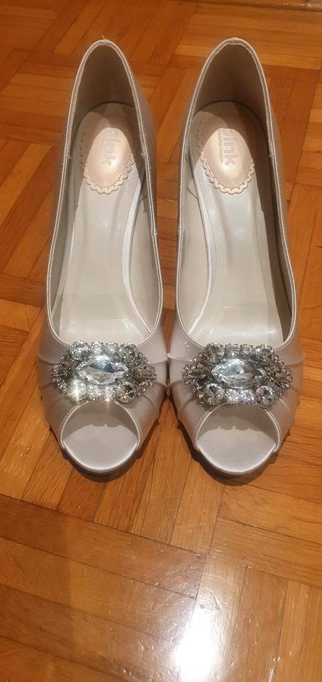 Brautschuhe Pink Paradox London Satin Pumps perlmut Gr.40 in Beilngries