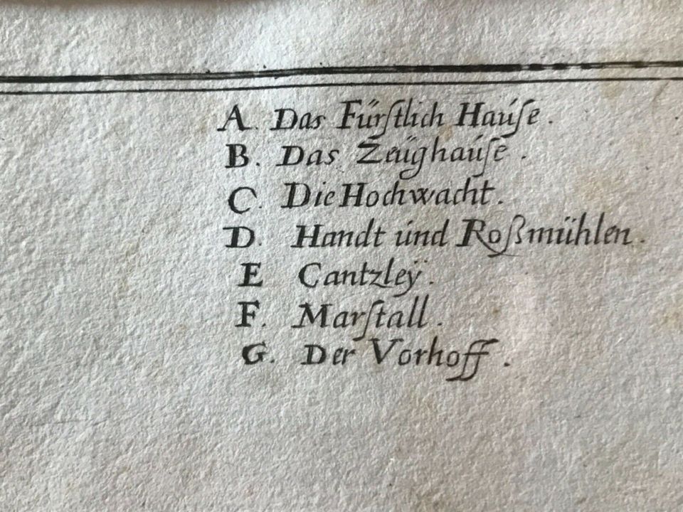 Original Stich „Die Vestung Hochen Twiel“, 18. Jh., Hohentwiel in Gottmadingen