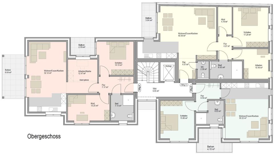 Eigentumswohnung 6 im Obergeschoss (Mehrfamilienhaus 8 WE) - RESERVIERT in Wadersloh