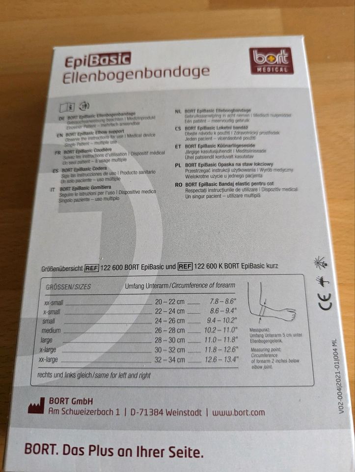 Neu OVP Bort EpiBasic Bandage haut Gr XXL Ellenbogenbandage in Ratingen