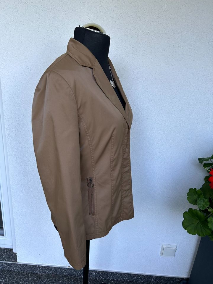 S.Oliver Woman Sommer Blazer Jacke sportl. 40 42 khaki braun in Burgau