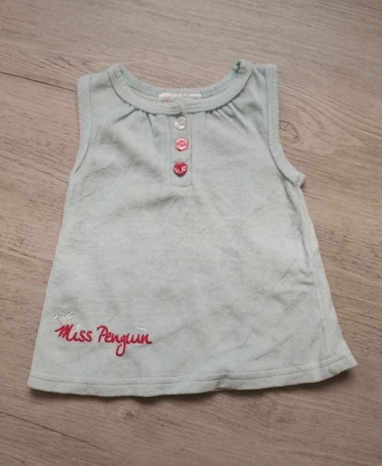 Sommer Shirt Oberteil Top ärmellos Ergee Gr. 56 Miss Penguin in Giesen