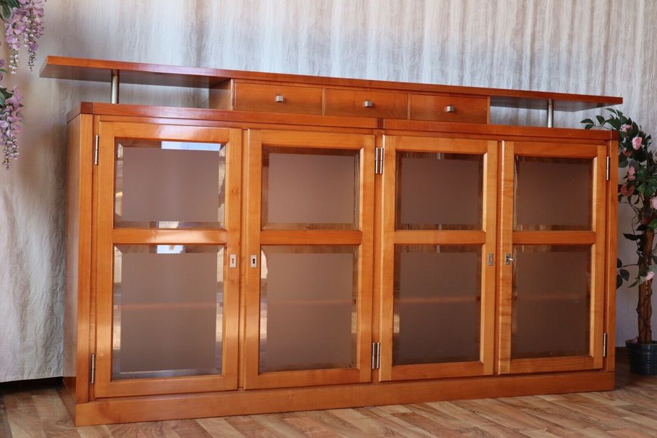 Nr.1711b Scholtissek-Fugatum: Sideboard Kirsche, Birke Vollholz in Wiesbaum