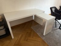 IKEA Malm Schreibtisch mit Ausziehplatte, Weiß Nordrhein-Westfalen - Gevelsberg Vorschau