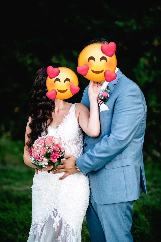 Brautkleid Standesamtkleid Gelinlik Nikahlik Hochzeitskleid in Bibertal